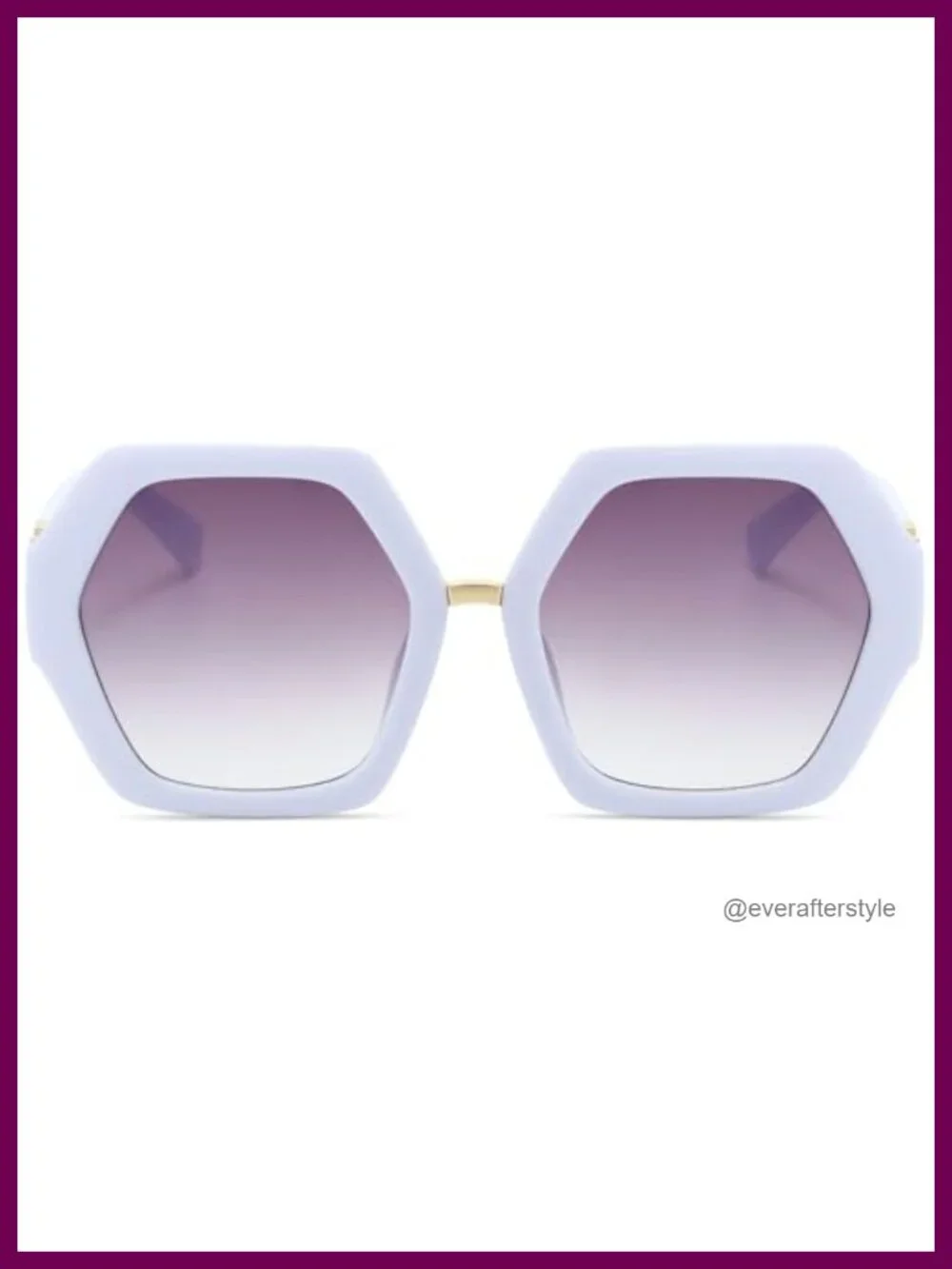 Oversized Hexagonal Retro Sunglasses for Women UV400 Polycarbonate
